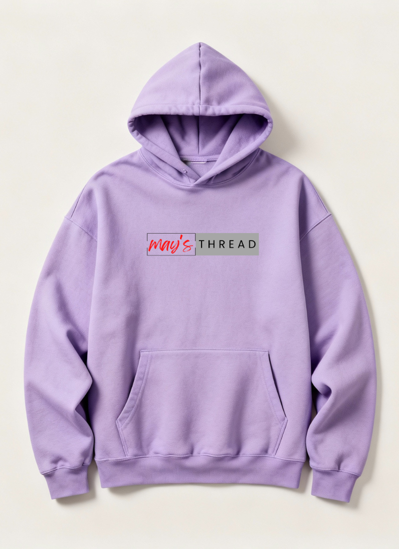May’s Thread Oversized Black Hoodie — Redefined Street Comfort