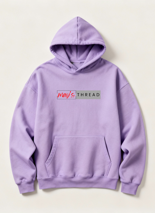May’s Thread Oversized Black Hoodie — Redefined Street Comfort